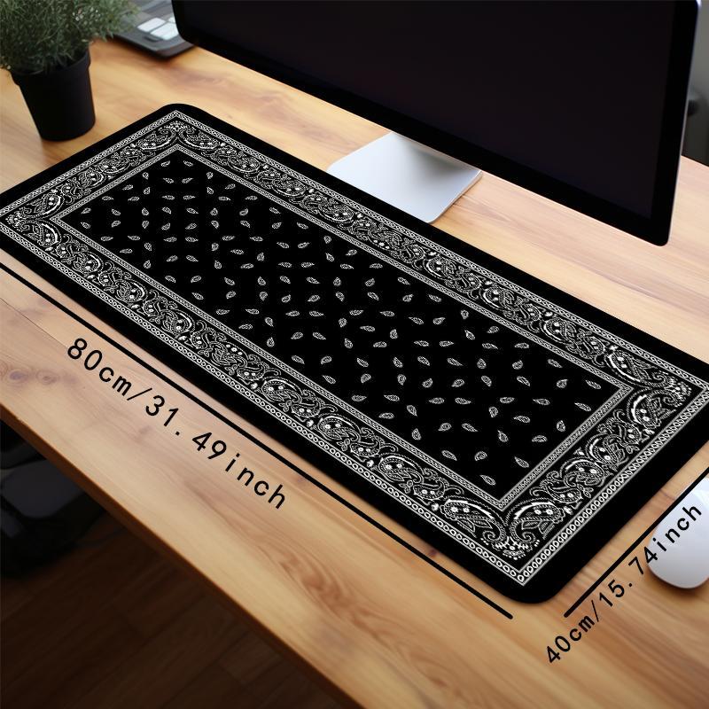 Creative Pattern Mouse Pad, 1 Count Rectangle Gaming Mouse Pad for Desk Laptop Desktop, Non-Slip Rubber Base Stitched Edge Desk Pad, Office Accessories, Gaming Desk Accessory