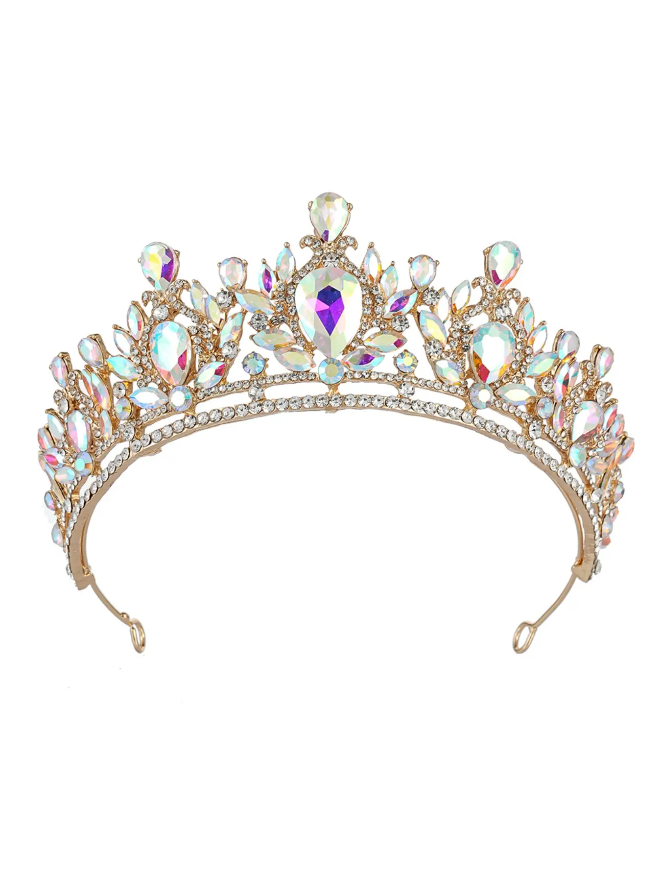 Bride's wedding headpiece crystal tiara crown bridal hair accessories headband for princess wedding dress