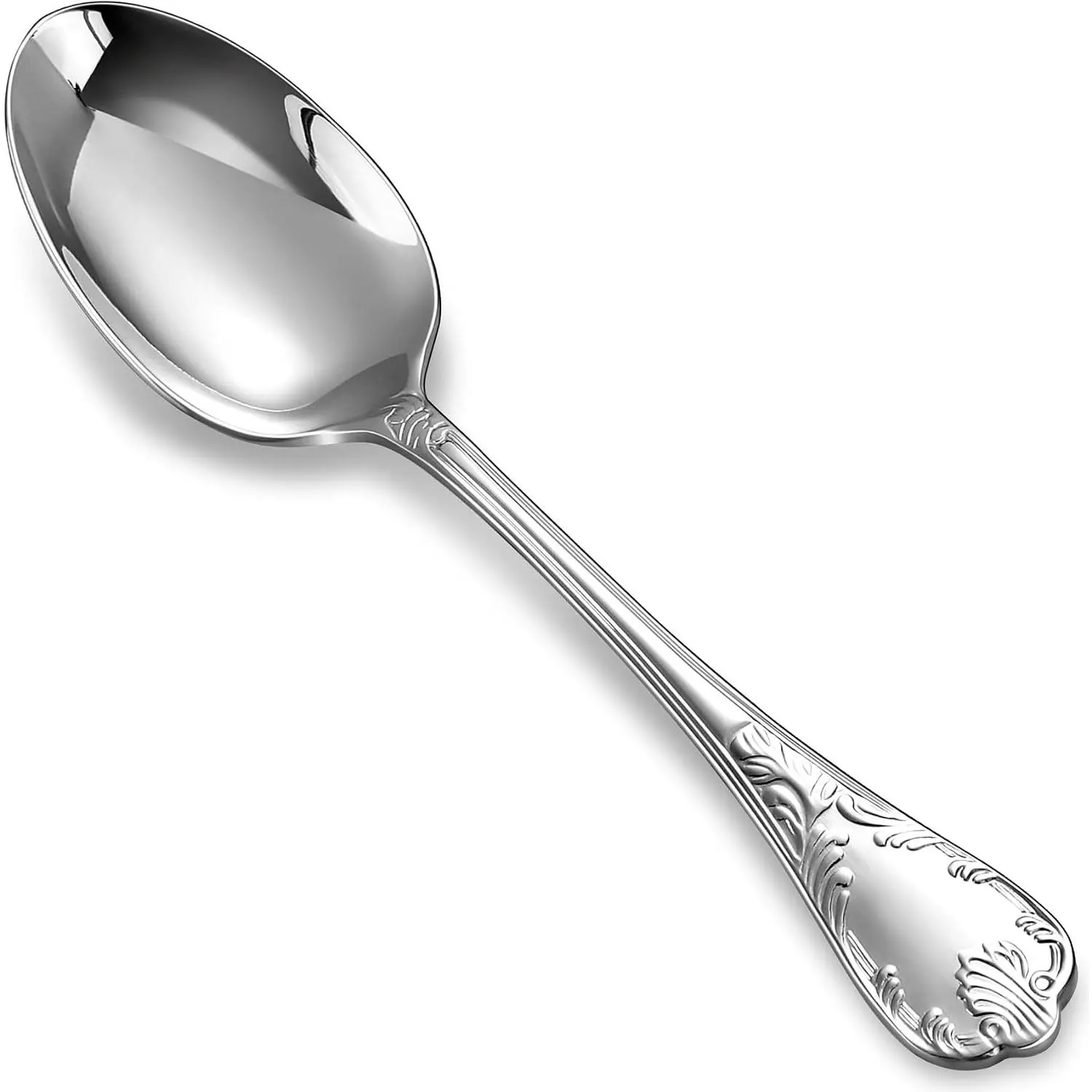 Premium Regalia 4-Pc 7.3-Inch Dinner Spoons (Silver)