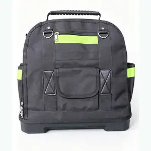 Durable Tool Storage Bag, Professional Multi-Pocket Organizer, Waterproof Tpr Rubber Bottom, Ideal for Mechanics and Woodworkers, Tool Bags