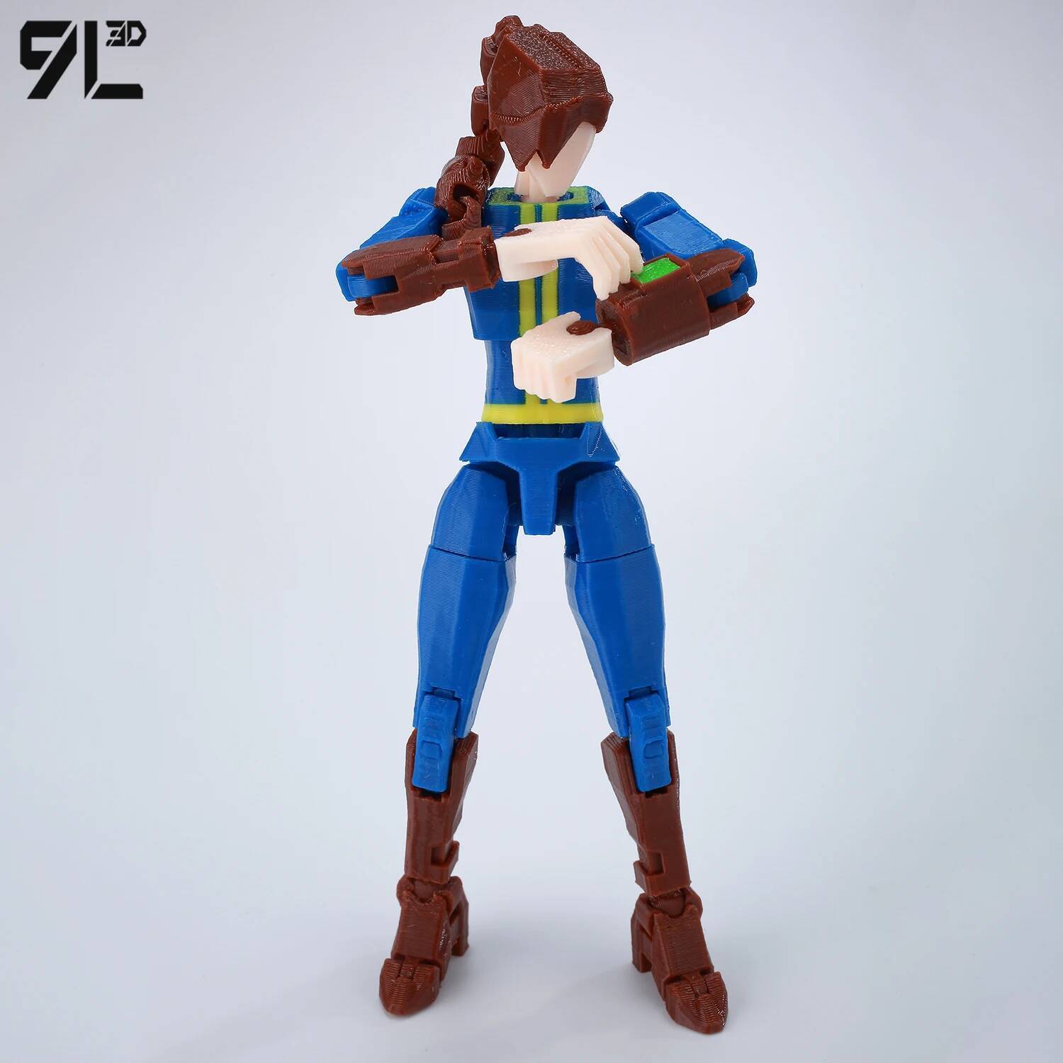 9L3D Printed Titan13 FalloutNora Duo Action Figures Lucky13 Vault Dwellers Set T13 Multi-Jointed Dummy13 Anime Toys Figure Model