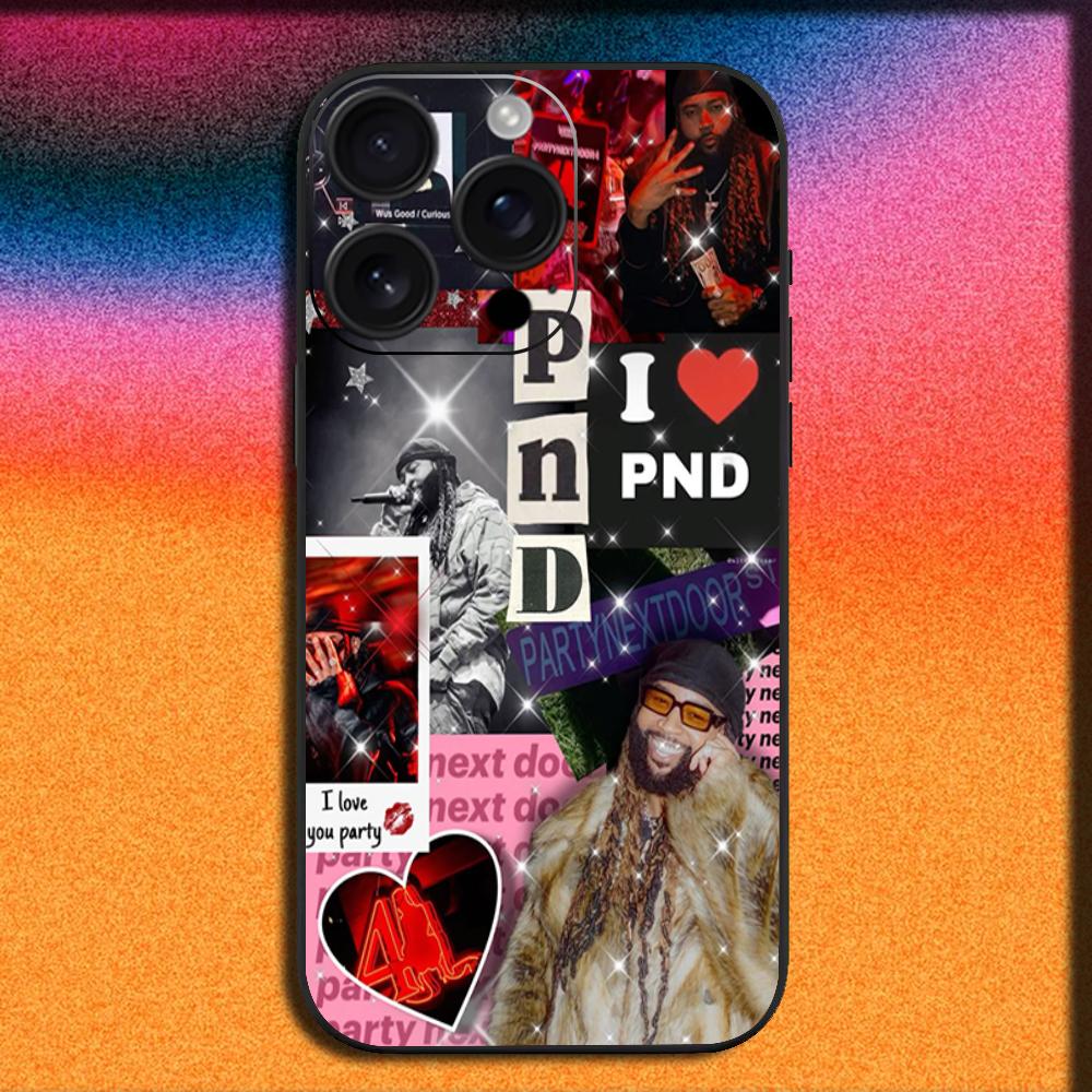 Rapper P-Partynextdoor Phone Case For iPhone17, 16,15,14,13,12,11,Pro,ProMax,Plus,Air Soft Black Cover