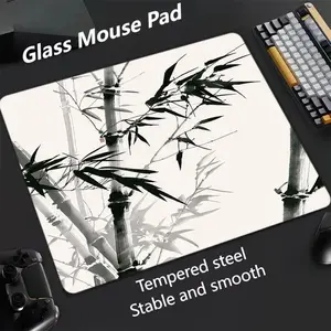 1pcArtistic Glass Mouse Pad, Ultra-Smooth Tempered Glass, Large Size Gaming Mouse Pad, Ideal for Esports and Office Use