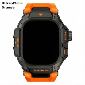 ArmorLink Series – Full-Coverage Case & Band Combo for Apple Watch Ultra 3/2/1 : 49mm, Precision-Cut for Crown & Buttons, Durable yet Flexible, Perfect for Everyday Workout & Travel. 【Watch Not Included】
