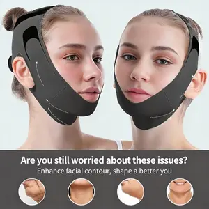 Upgraded Extended Cooling V-Shape Mask – Ultra-thin, Comfortable & Reusable Double Chin Reducer Strap | Breathable Facial Lifting Band for a Youthful Look | Fragrance-free, Ideal for Summer Facial Skin Care