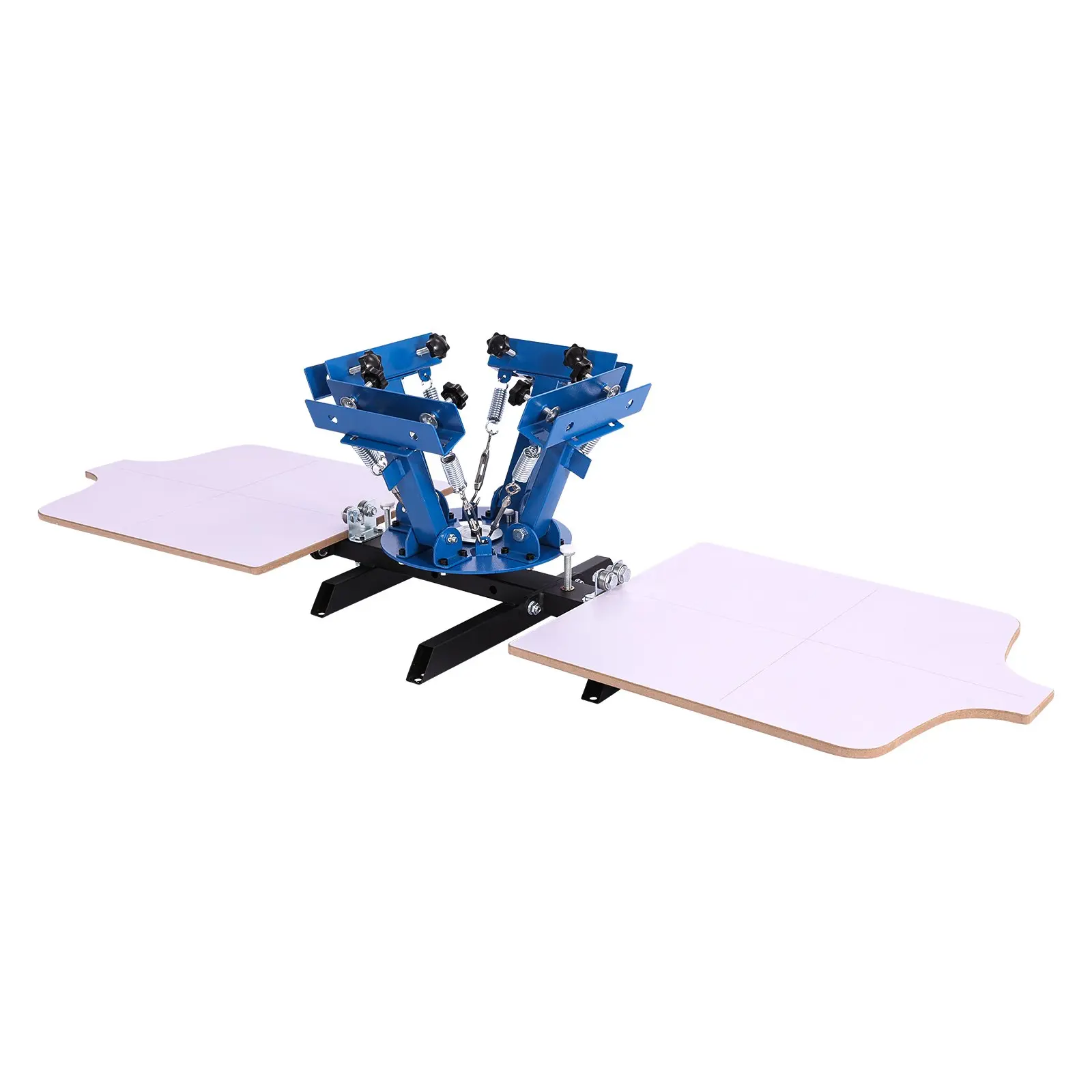 【Black Friday】VEVOR S4-2 4-Color 2-Station Silk Screen Printing Machine, 21.3x17.7 Inches Powder-Coated Carbon Steel Press, 360-Degree Rotatable, Accurate Pos., for T-Shirt Printing, DIY Users, Home & Commercial Use