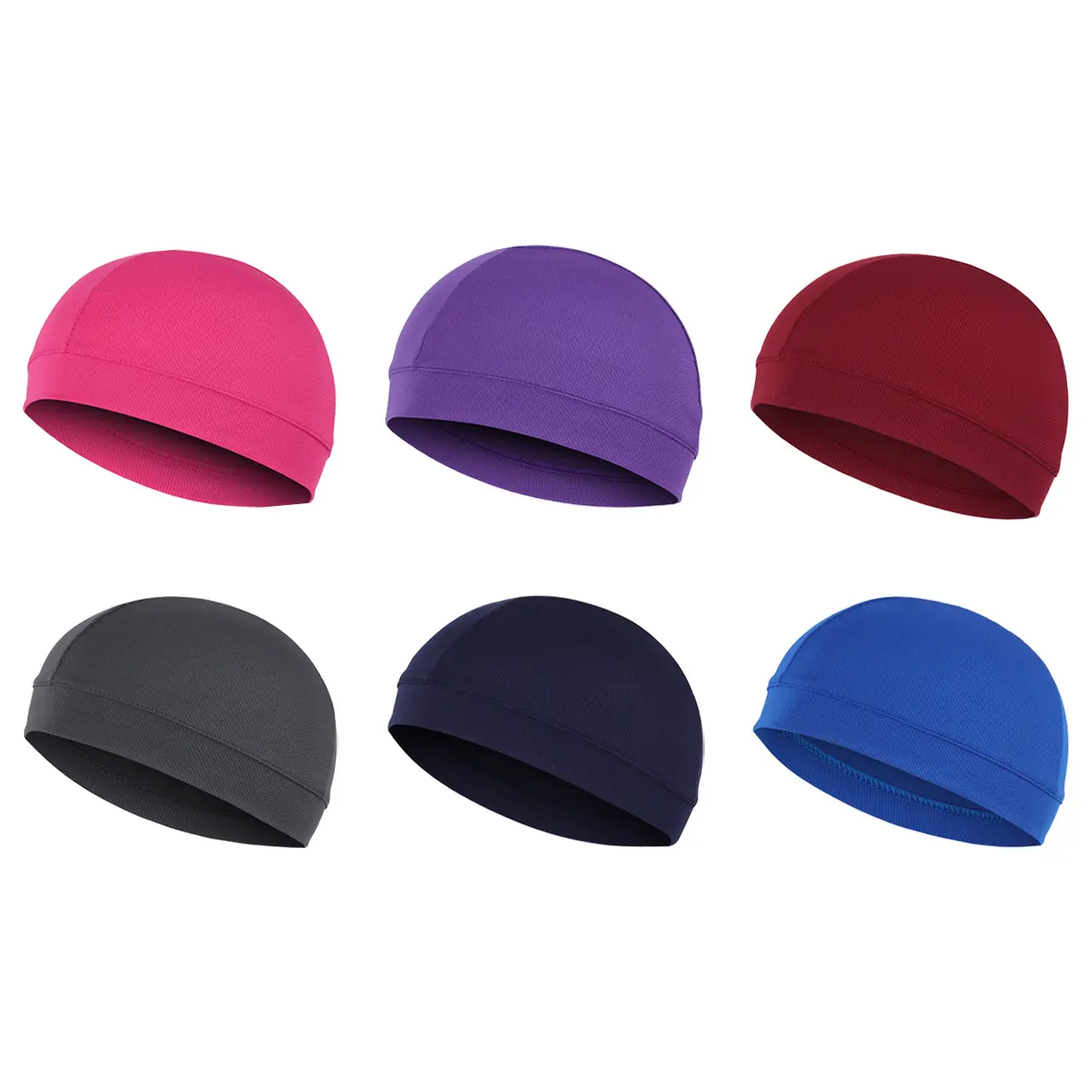Unisex One-Size All-Season Helmet Liner Cap, Elastic Breathable Cooling Skull Cap, Quick-Dry Breathable Head Cover, Lightweight Run-Bike-Hike Ready for Motorcycle Cycling Hiking