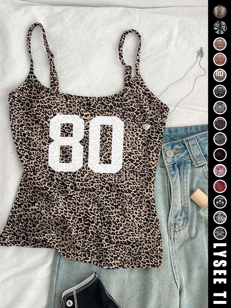 26 Valentine's Day Music Festival Rock Vintage American Skull Eagle Print Crop Top, Trendy Summer Vest for Women, Casual Slim-Fitting Fashion