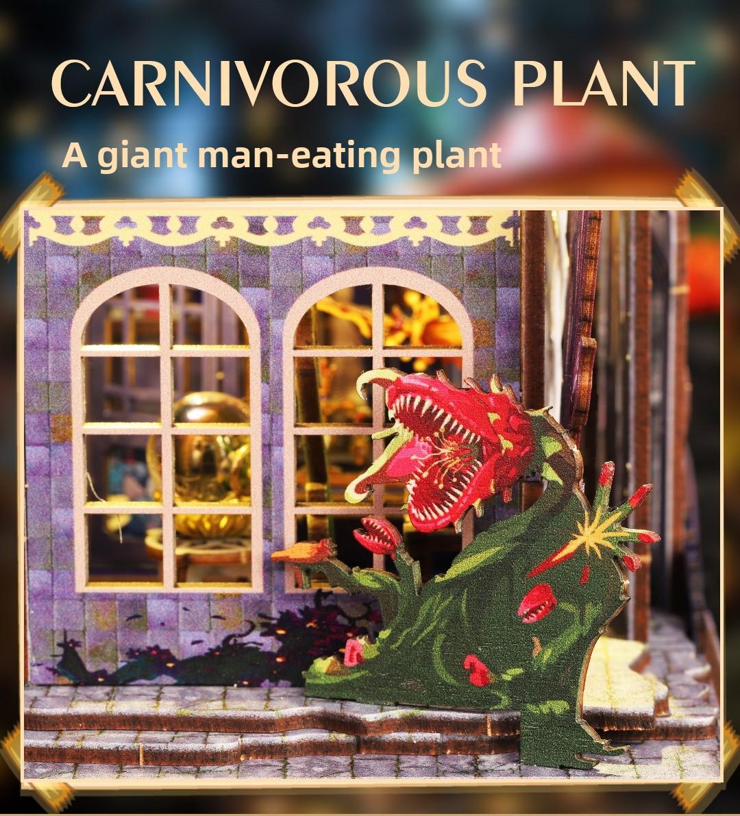 Magic Gate DIY Book Nook Kit - 3D Wooden Puzzle Miniature House with  Light| Enchanted Library Bookshelf Decor| Perfect Creative Gift for Hobbyists & Magic Fans