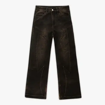 【EEUN】Eclipse Denim Heavens Eclipse Denim Embroidered Jeans - TikTok Shop
