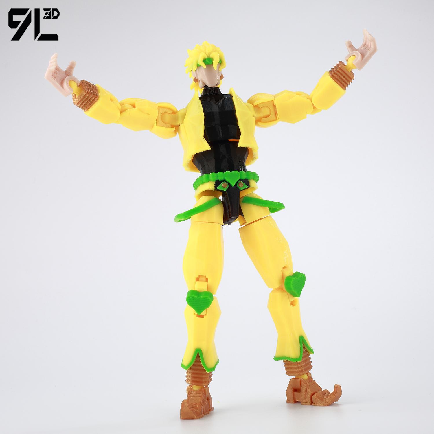 ​9L3D Lucky13 JoJo's Jotaro Kujo Action Figure Dummy13 with Star Platinum T13 Multi-Jointed 3D Printed Collectible Toys Titan13popular popular