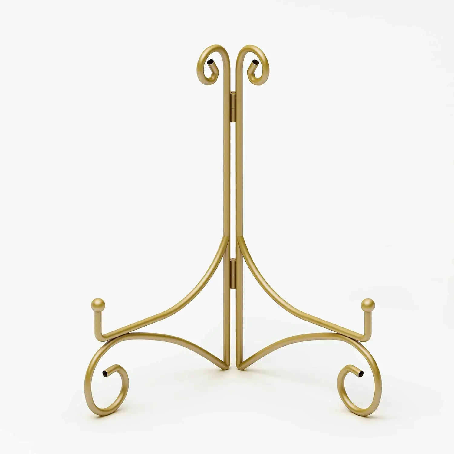 Plate Stand for Display with Hinged Folding Design, 6 Inch Picture Stands for Tables, Small Easels for Displaying Book, Art , Photo and Platter, 6’’