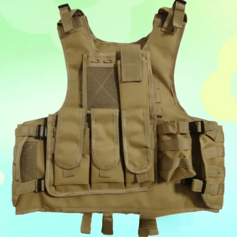Adult Camouflage Tactical Training Waistcoat Multifunctional Protective Combat Vest Outdoor CS Simulation Gear For Military Enthusiasts