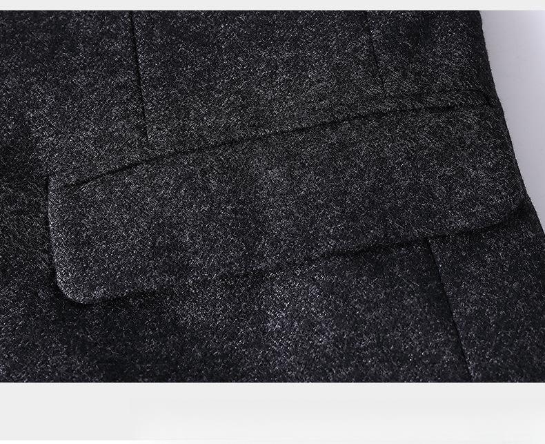 Men's All-Season Slim Fit Casual Suit  One-Button Notch Lapel Jacket with Pocket Detail & Center Vent