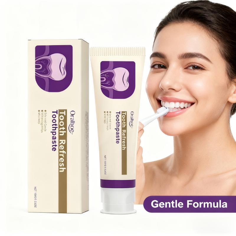 Whitening Hydroxyapatite Toothpaste, Effective Whitening And Gentle, Specifically for Sensitive Teeth, Clean Oral Hygiene, Breath Fresh Mint Flavored Toothpaste 3.53Oz