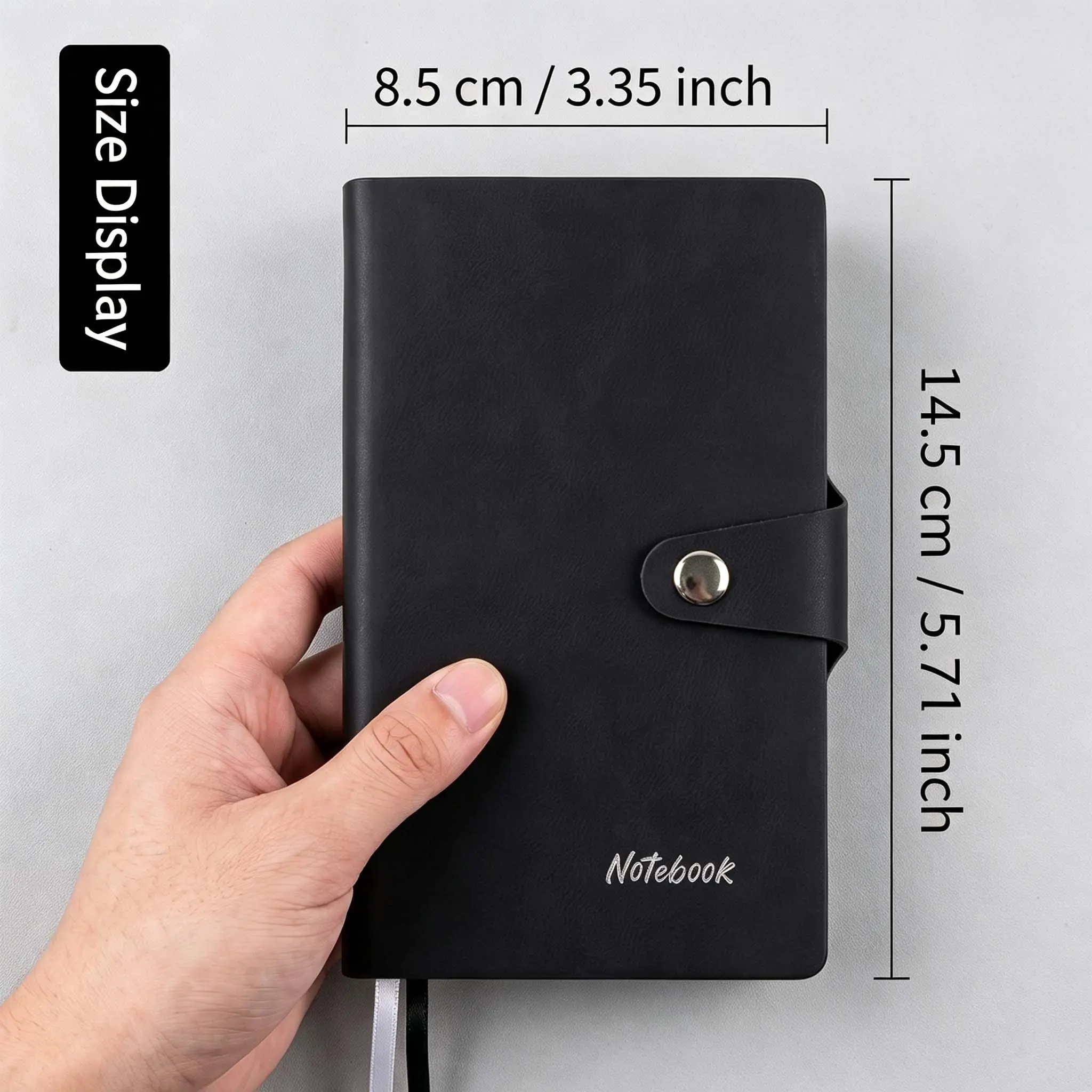 A7 Pocket Mini Notebook, Business Meeting Notepad, Portable Small Book, Magnetic Clip, 80g Durable Paper, 100 Pages Per Book, Work Notebook