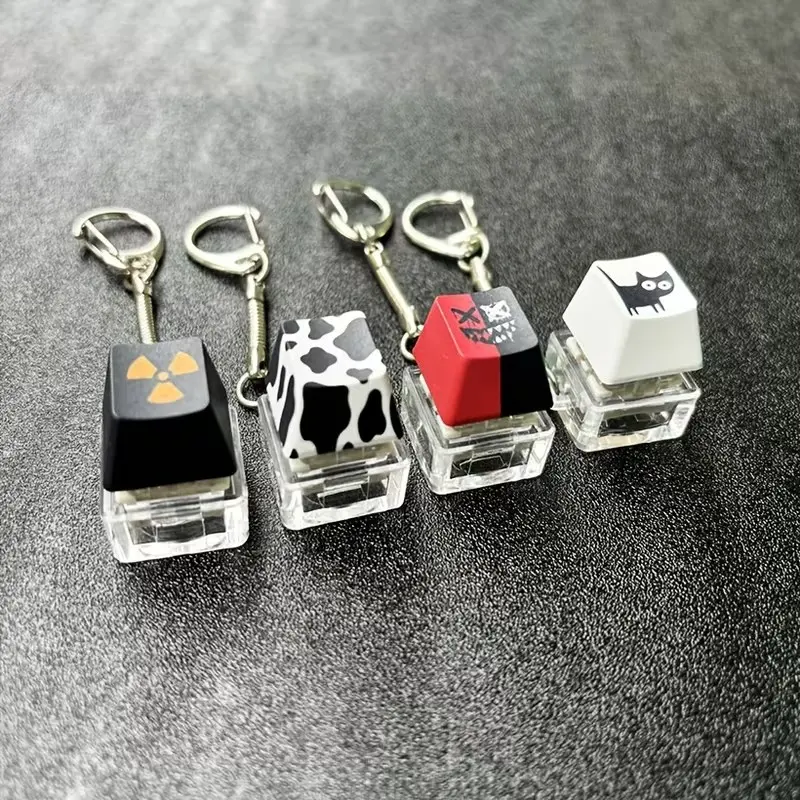 Mechanical Keyboard Keycap Keychain, Finger Tip Keycap Pendant, Single Piece Keycap Keychain, Accessory for Mechanical Keyboards