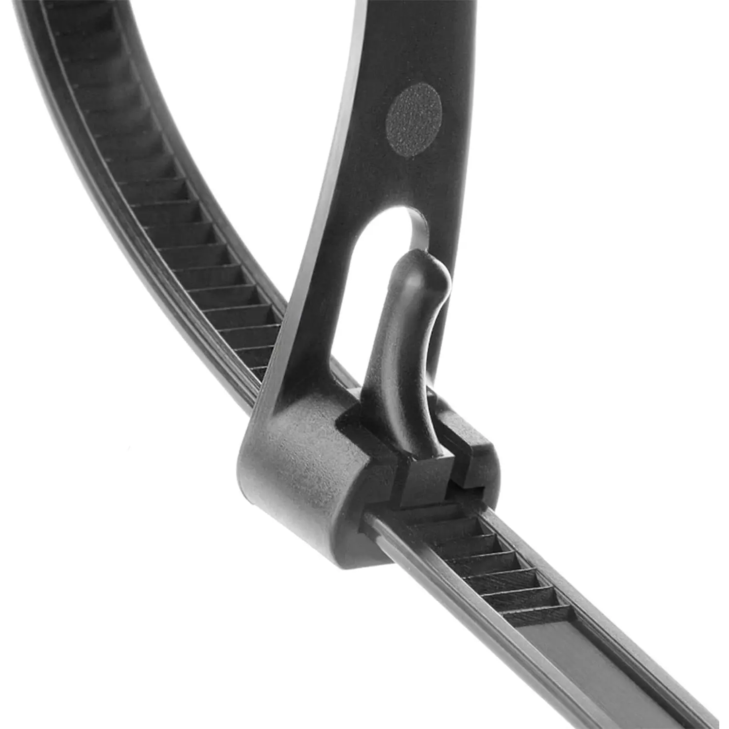 Releasable  Zip Ties 12 Inch Heavy Duty Zip Tie Thick Black  Ties  100 Pack 50lb Tensile Strength Nylon  Wire Ties for Multi-Purpose Use Indoor And Outdoor Plastic Tie Wire