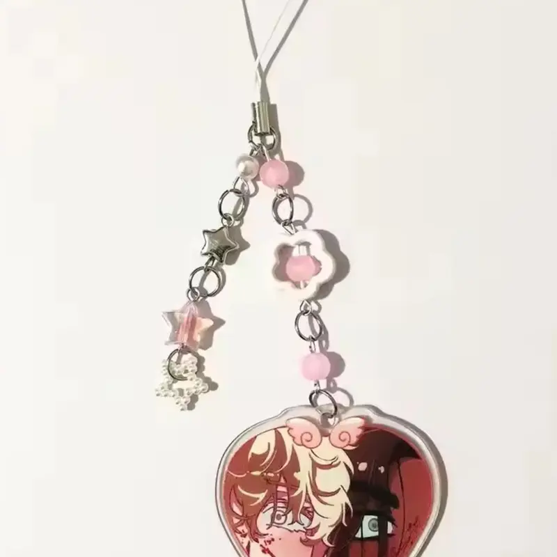 Anime Alien Stage Ivan Till Mizi Hyuna Sua Luka Mobile Phone Chain, Acrylic, Charismatic Keychain, Keychain Collectible, Cosplay Props, Couple Friends Gifts, Collectible Keychains