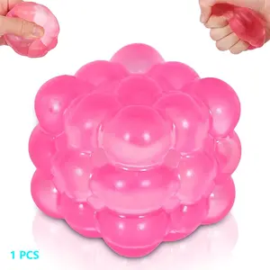 Ice Cube Squishy Fidget Toy, Squishy Cube Stress Toy –  Smooth Squeeze Cube Fidget Toy for Kids & Adults, Sensory Stress Relief Toy for Focus, Soft Handheld Desk Fidget