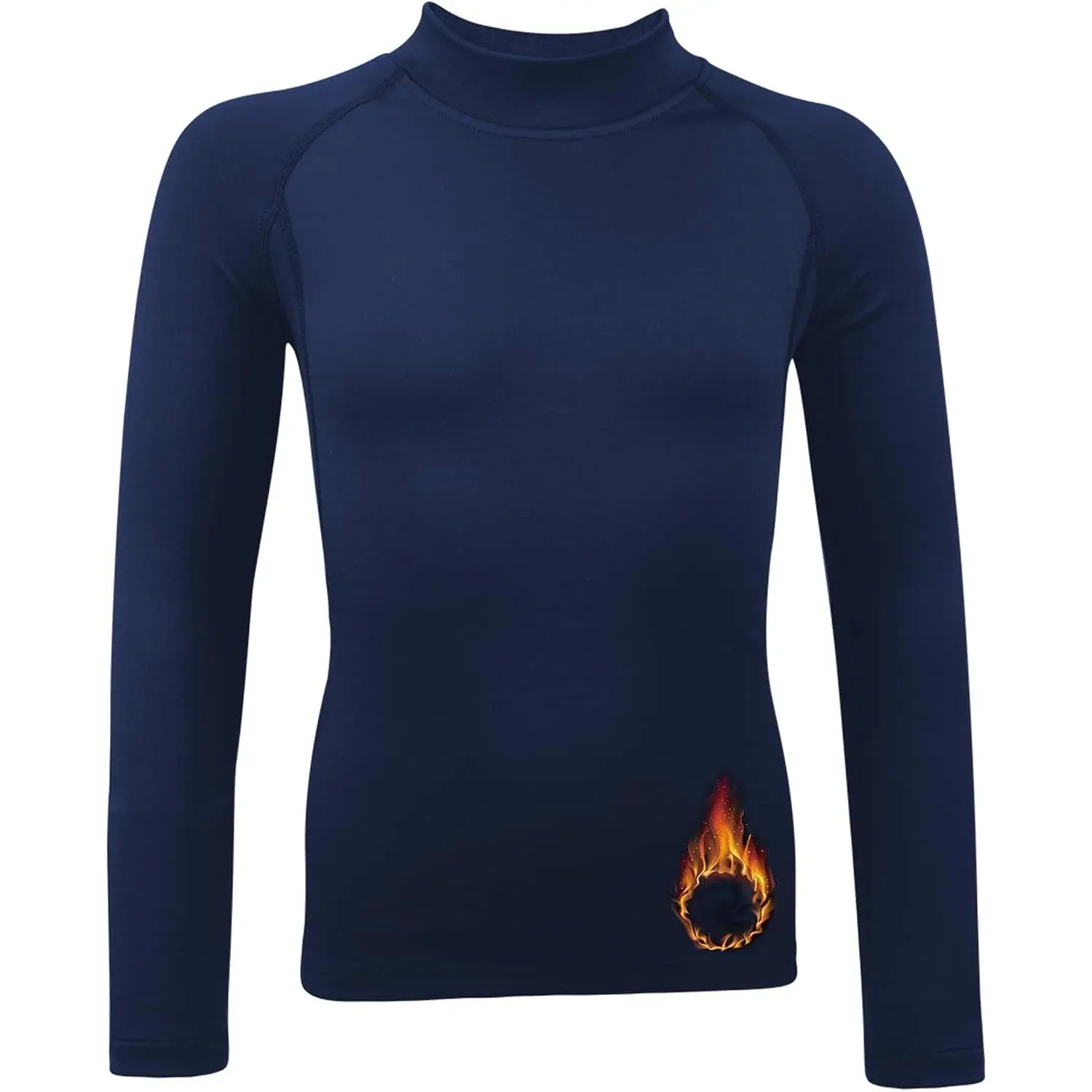 Youth Boys' Compression Shirt Long Sleeve Thermal Undershirt, Fleece Base Layer Athletic for Baseball, Football
