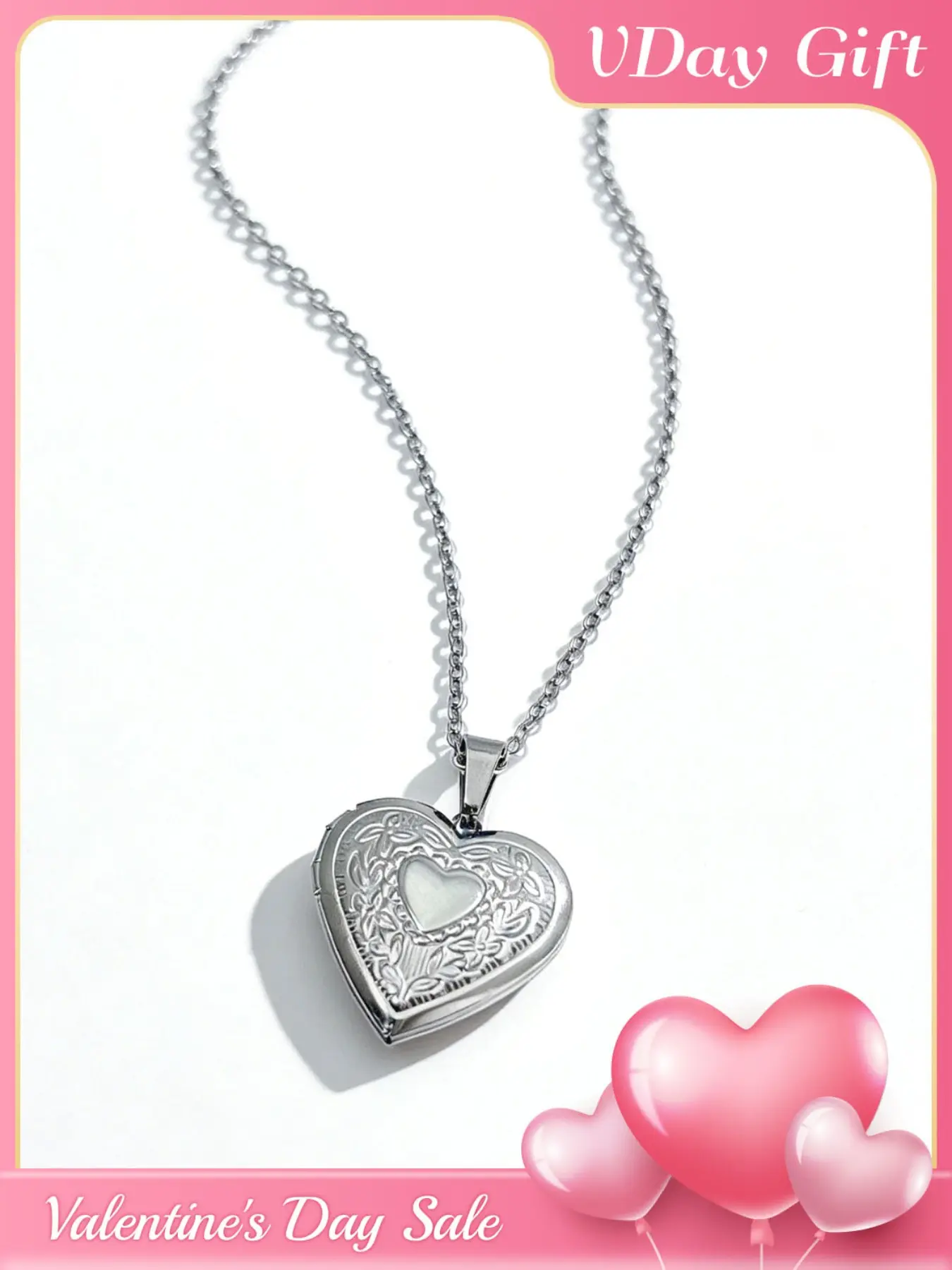 Heart  Photo Locket Necklace, Romantic Openable Memory Pendant, Couple Family Memorial Gift, Meaningful Present for Crush