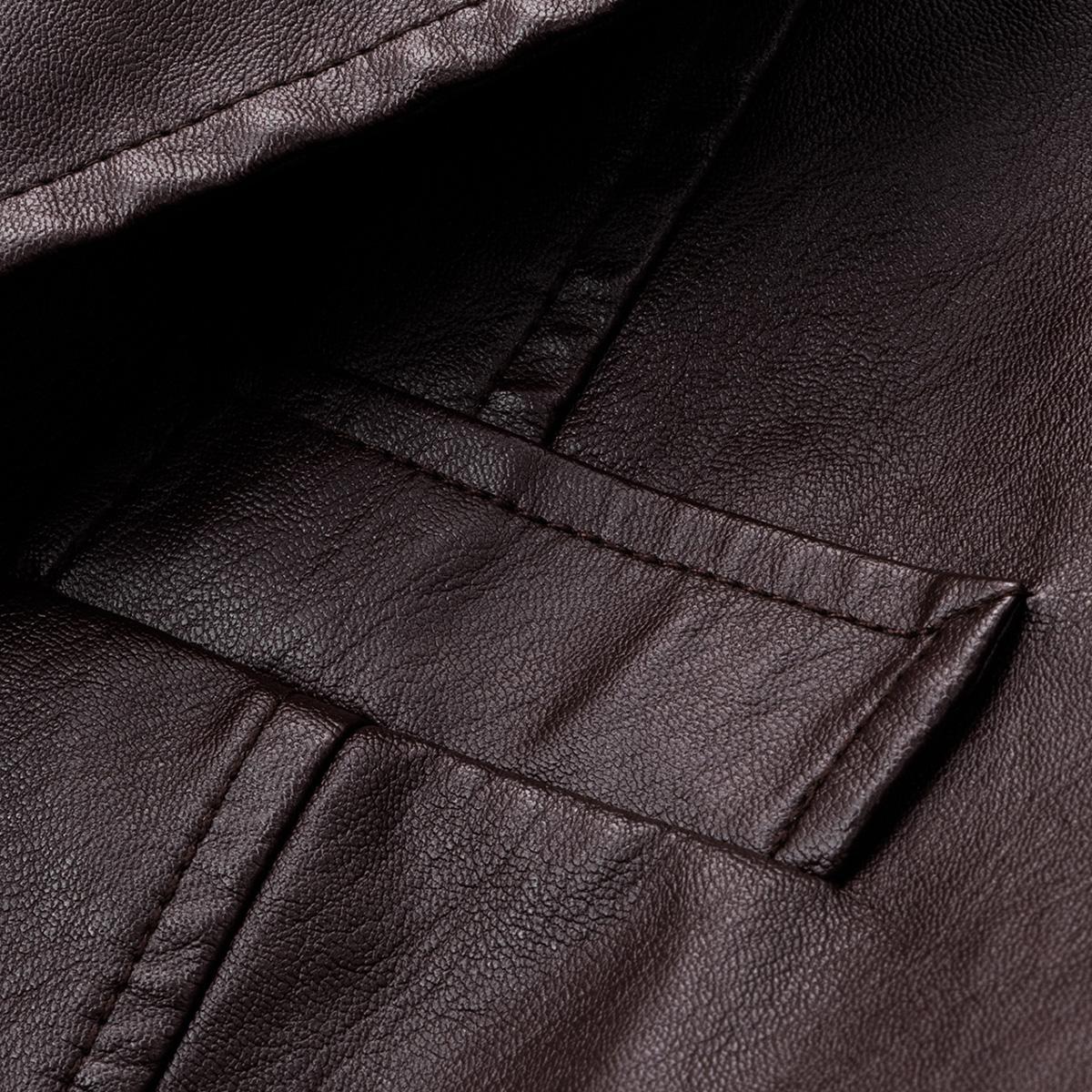 Men's Retro Jacket Chic Street Style Faux Leather Jacket For Fall Winter