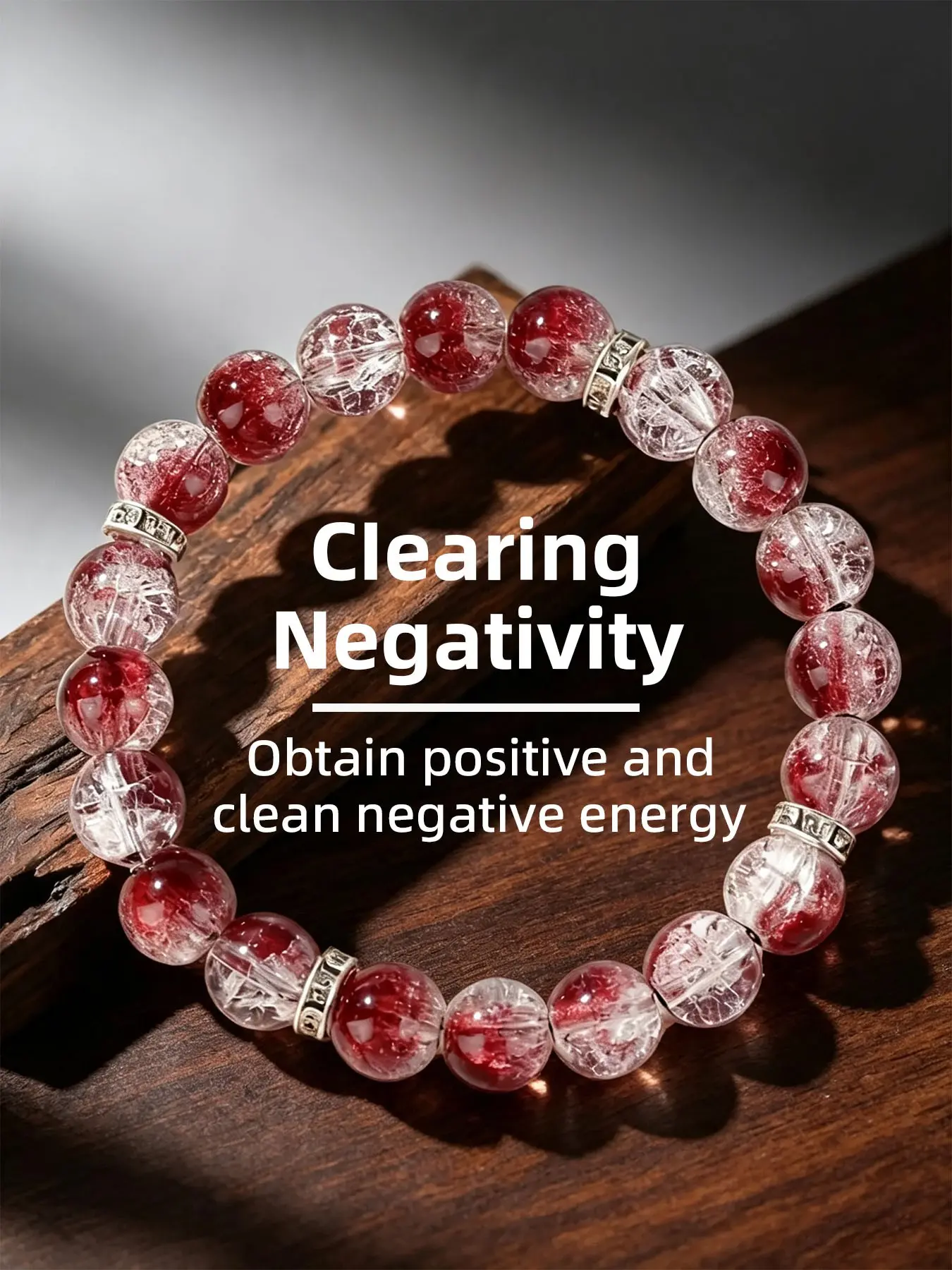 Mystic Quartz Crystal Bracelet, Energy Healing Wristband, Transparent Negative Energy, Positive Energy, Bohemian Women's Jewelry, Crystal Design
