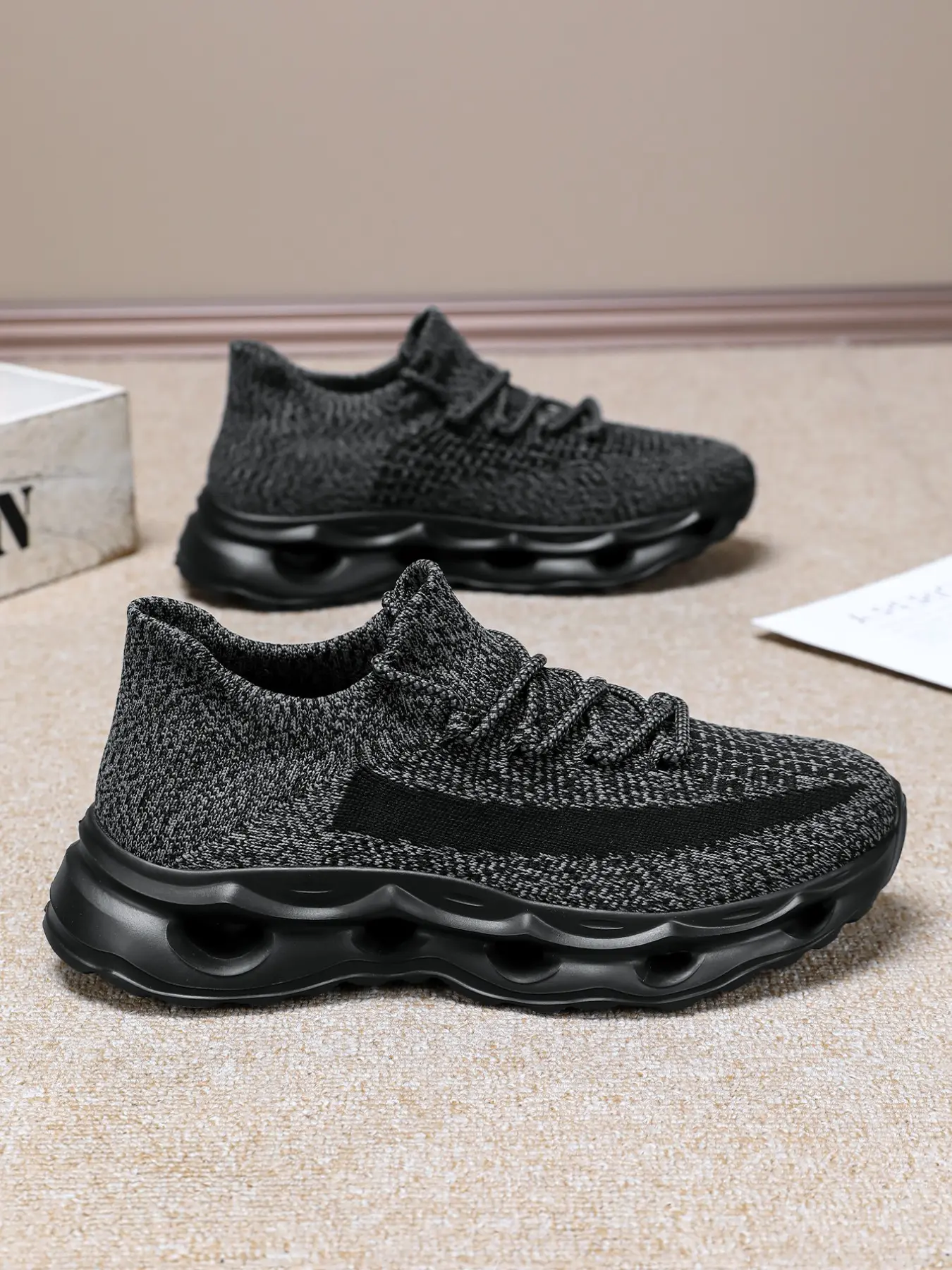 Men's Thick Sole Breathable Casual Shoes, Casual Dad Shoes, Lightweight Anti-Slip Sports Shoes, Wide Fit, Durable, Comfortable, All-Season Footwear