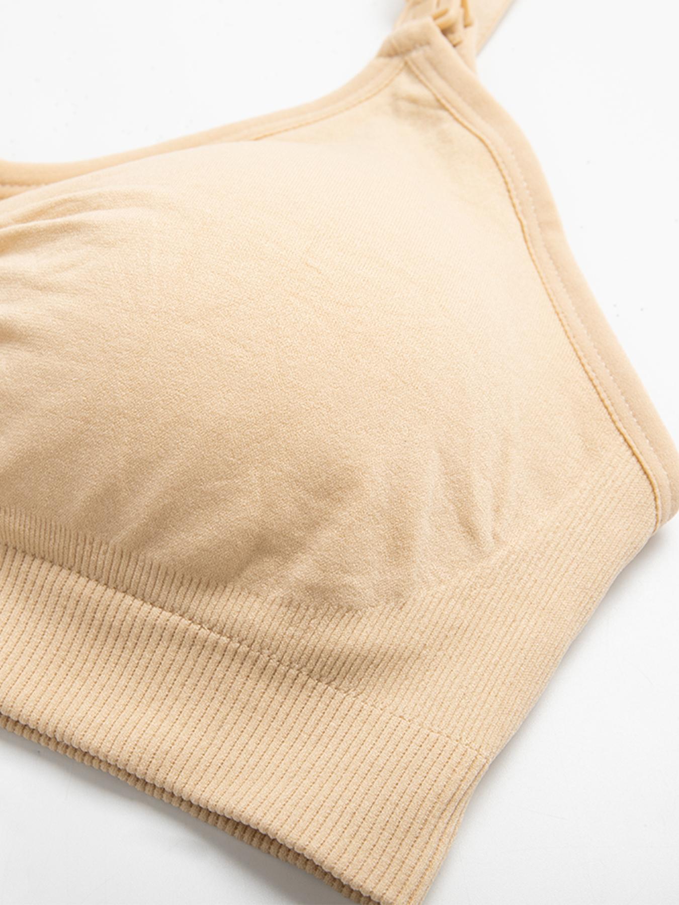 4-Pack Nursing Bras, Soft Seamless Maternity Bras, Comfortable Supportive Nursing Underwear for New Moms, Casual Everyday Wear, Pregnancy Maternity Bra