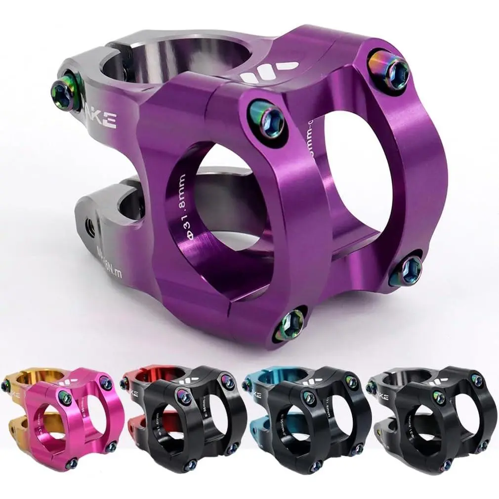 31.8  Stem 35mm Short MTB Stem Handlebar Riser Ultra-Light CNC  Alloy 35mm Handlebar Clamp for Mountain , Road , MTB, Downhill, Gravel, Ebike