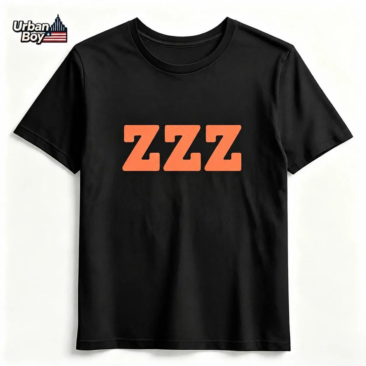 100% Cotton Breathable ZZZ Sleepy Graphic T-Shirt - Round Neck Short-Sleeve Sports Top, Funny Nap Lover Minimalist Letter Print Casual Tee for Men, Shortsleeve, Tshirt