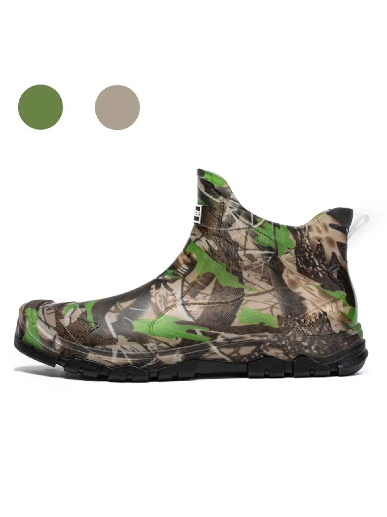 Men Plus Size Camouflage Waterproof Rain Boots Flexible Crack Resistant Upper Sturdy Build Farming Gardening Work Shoes