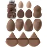 Blending Makeup Sponge & Powder Puff Set, Makeup Puffs, 12pcs Makeup Sponges for Liquid Foundation, Loose Powder, Concealer, Cream, Beauty Sponges Set, Blender Sponge, Sponge Pads, Cosmetics Makeup Tools, Makeup Accessories, Beauty Products