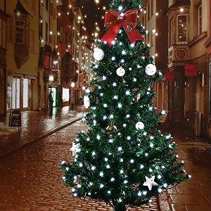 72ft 200-LED 8-Mode Outdoor Christmas String Lights , Waterproof Solar String Lights Suitable for Christmas Trees, Fences, Holidays, Parties, Balconies, Outdoor Christmas Decorations and Patty House，Solar Outdoor Fairy Lights with Modes