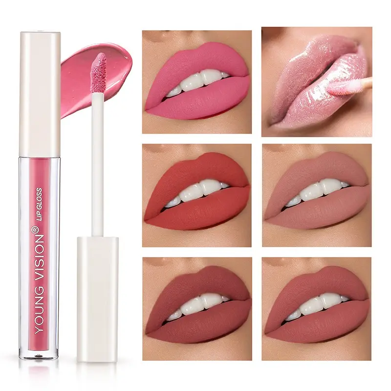 YOUNG VISION Velvet Texture Liquid Lipstick, Smooth Application, Long-Lasting, Non-Sticky, Perfect for Daily Makeup, Plump Lips, Long Lasting Tint