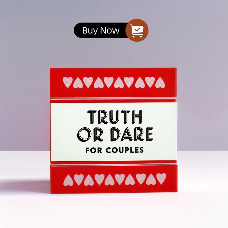 Truth Or Dare Themed Card Game, 1 Box Adult Couples & Family Game Cards, Family Fun Game, Party Game Supplies for Indoor & Outdoor