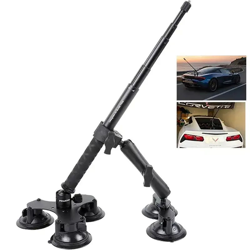 Aston Digital Car Mount Compatible with Insta360 X5 X4 X3 GoPro Max 2 DJI OSMO 360 Cameras, Quick Release Outside Windshield Magic Arm Mount Kit with Extension Pole/Selfie Stick 5 Suction Cup Holder for gap cam, Cars, Suction Cups, Aluminum Alloy, X Serie
