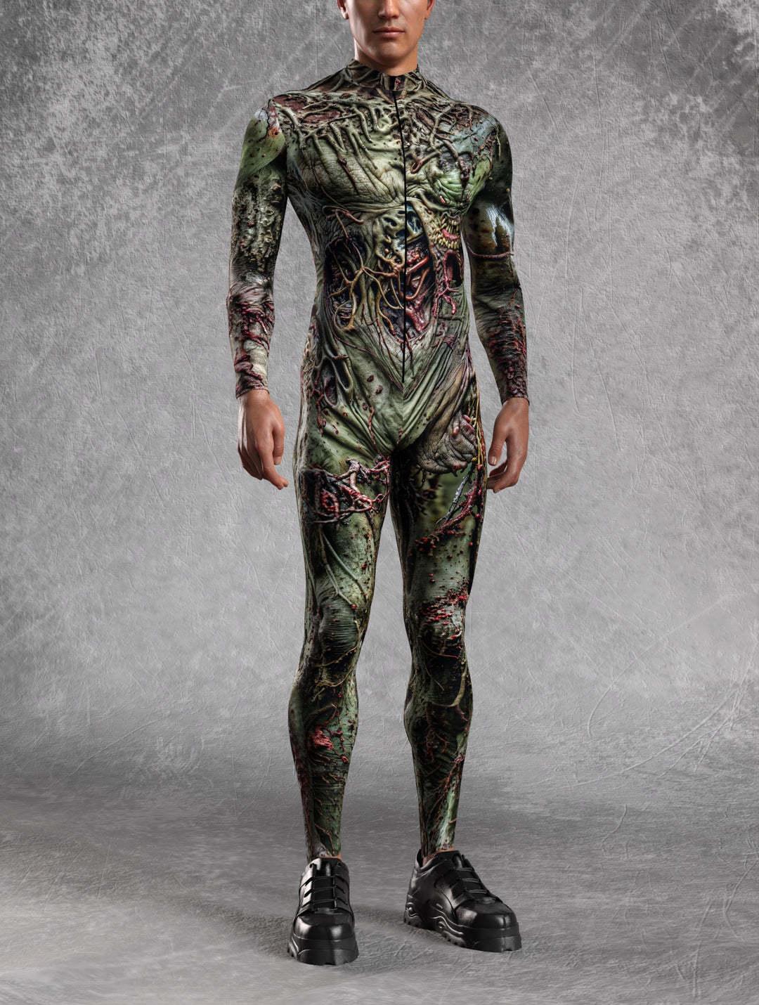 Halloween Party Performance Costumes 3D Printed Tights Jumpsuit for Men Anime Cosplay Clothing Party Carnival Festival Outfit