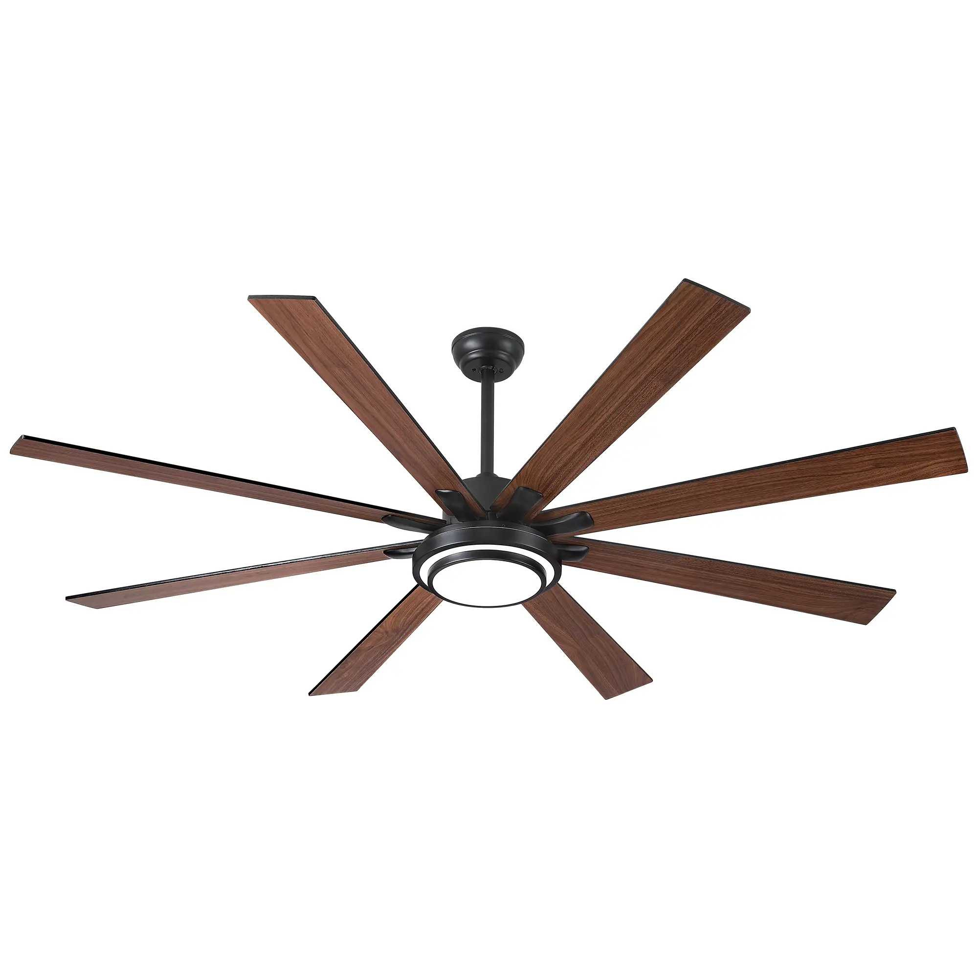 ARCH 72 Inch Integrated LED Smart Ceiling Fan with Remote Control, Matte Black Large Ceiling Fan for Living Room Bedroom, Dimmable Light Kit, Quiet Reversible Motor, Modern Indoor Ceiling Fan with Light, Home Furniture and Household Product Search