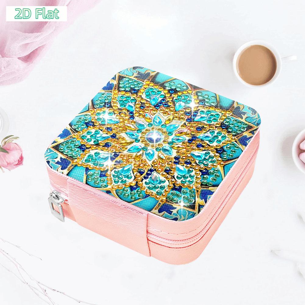 2D FLATMandala 5D DIY Diamond Painting Jewelry Box Special Shape Diamond Painting Set Crystal Diamond Painting Jewelry Storage Box SuiDIY Diamond Painting Kit for Adults & Beginners, No Skills Needed. Sparkling Art to Brighten Rooms & Perfect Festive Gift