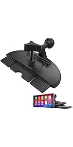 Replacement Cd Slot Mount for Garmin GPS Navi, Carplay Screen, Phone Holder Standard 17mm Ball Adapter CD Mount for 4"-11 inch Car GPS Holder