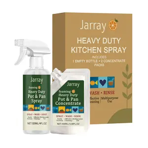 Jarrary The Kitchen Cleaning Set Is Suitable For Daily Household Use. It Is Gentle, Convenient And Refreshing For Removing Grease And Stains In The Kitchen