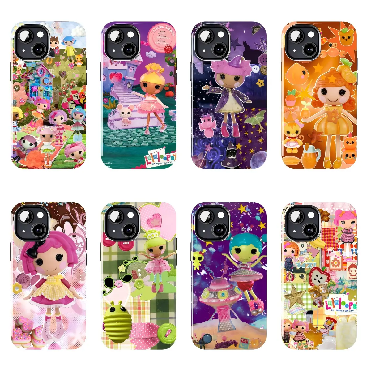 Lalaloopsy Cute Doll Collage Case Suitable for iPhone 17-11 Pro Max/Plus and  Samsung Galaxy S23-25
