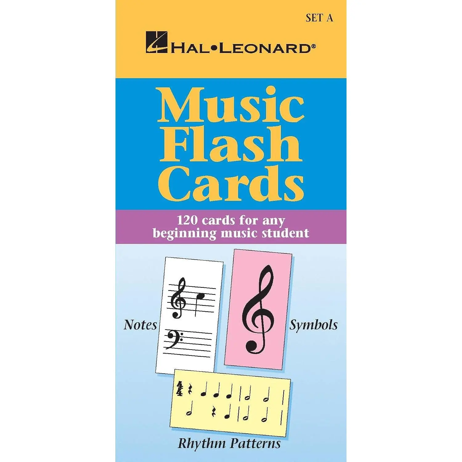 Hal Leonard Music Flash Cards Set A | 120 Color-Coded Piano Flashcards for Beginners and Kids | Learn Notes, Rhythm, and Music Theory | Educational ... Teachers (Hal Leonard Student Piano Library)
