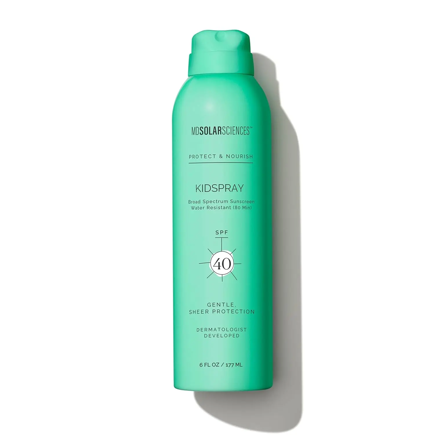KidSpray SPF 40 Water-Resistant Broad-Spectrum Sunscreen Spray for Kids Infused with Indian Gooseberry Vitamin C & Antioxidants Non-Aerosol Safe for Sensitive Skin (6 Fl Oz)