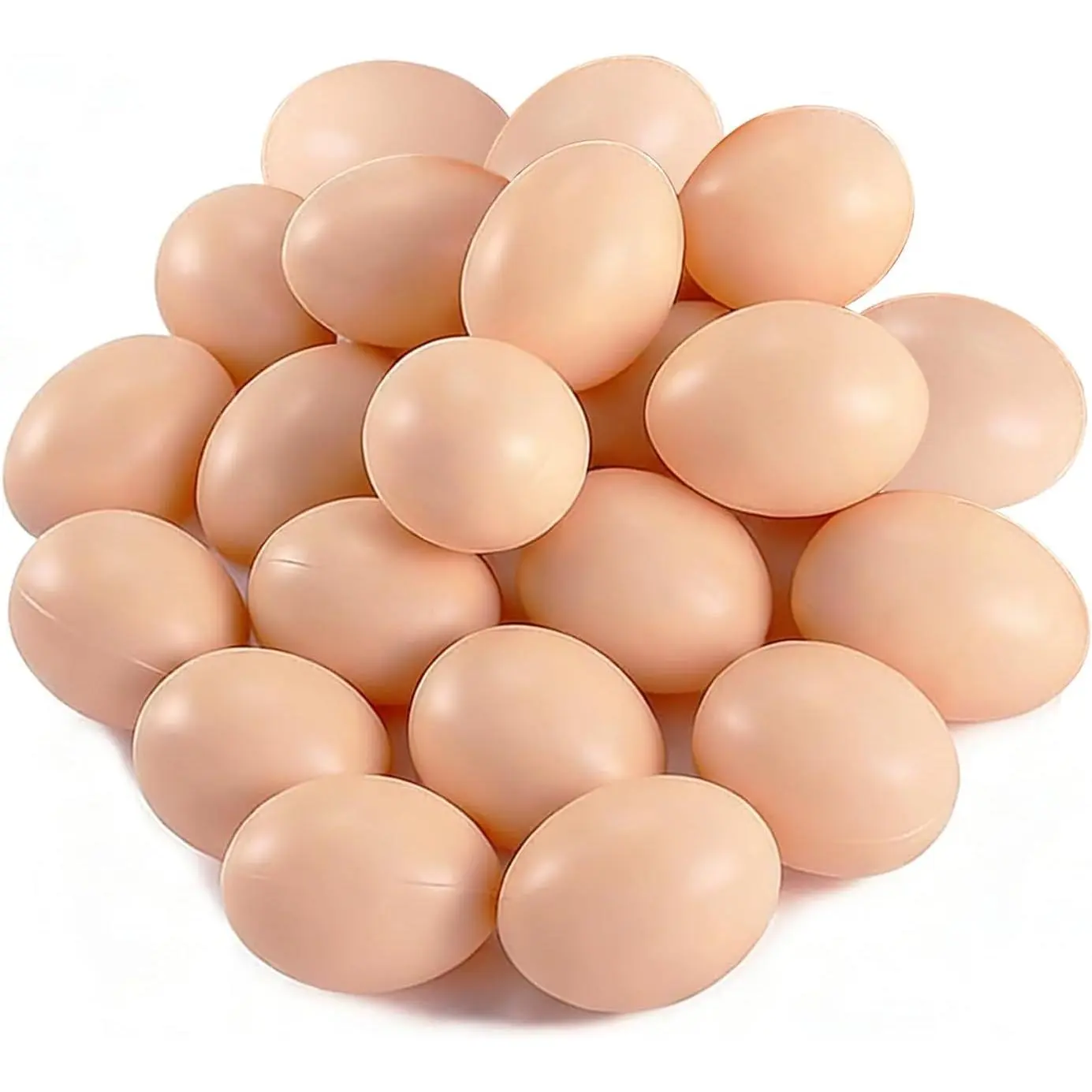 20 PCS Plastic Fake Eggs for DIY Easter Crafts, Painting and Realistic Simulation Eggs