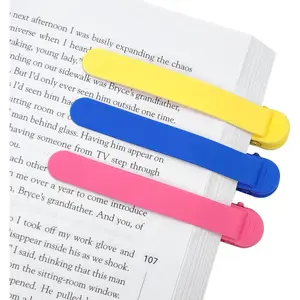Automatic Bookmark  Easy Clip Book Marks for Reading Women Men Adults, Cute Book Markers and  Reading Accessories, 3 Pack Bookmarks for Book Lovers Gifts