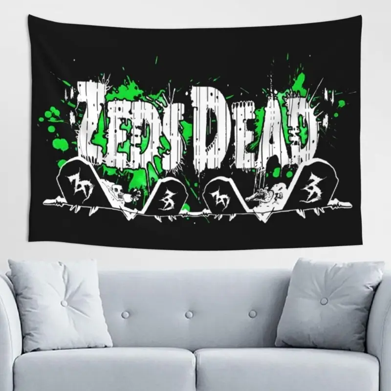 1pc INSIDEHOME Zed Dead Rectangular Music Tapestry Wall Hanging - Large 40x60in (51x60cm) Heavy-Duty EDM Party Decor, Easy-Hang No-Electricity Home Decor for Dorm, Bedroom
