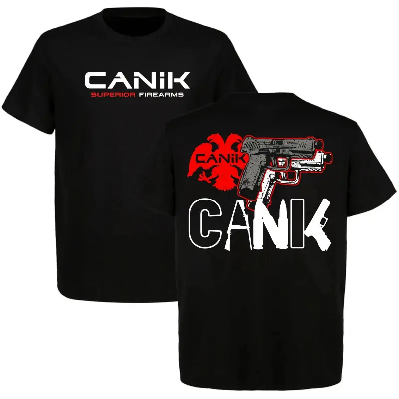 Graphic T-Shirt Canik Power Emblem Tactical Sport Tee, Sport Shooting Graphic Shirt, Firearm Enthusiast Apparel, Tactical Gear Style Shirt, Range Day Shooting Tee, Gun Lover Vintage Streetwear, Unisex Casual Short Sleeve Shirt for Men Women